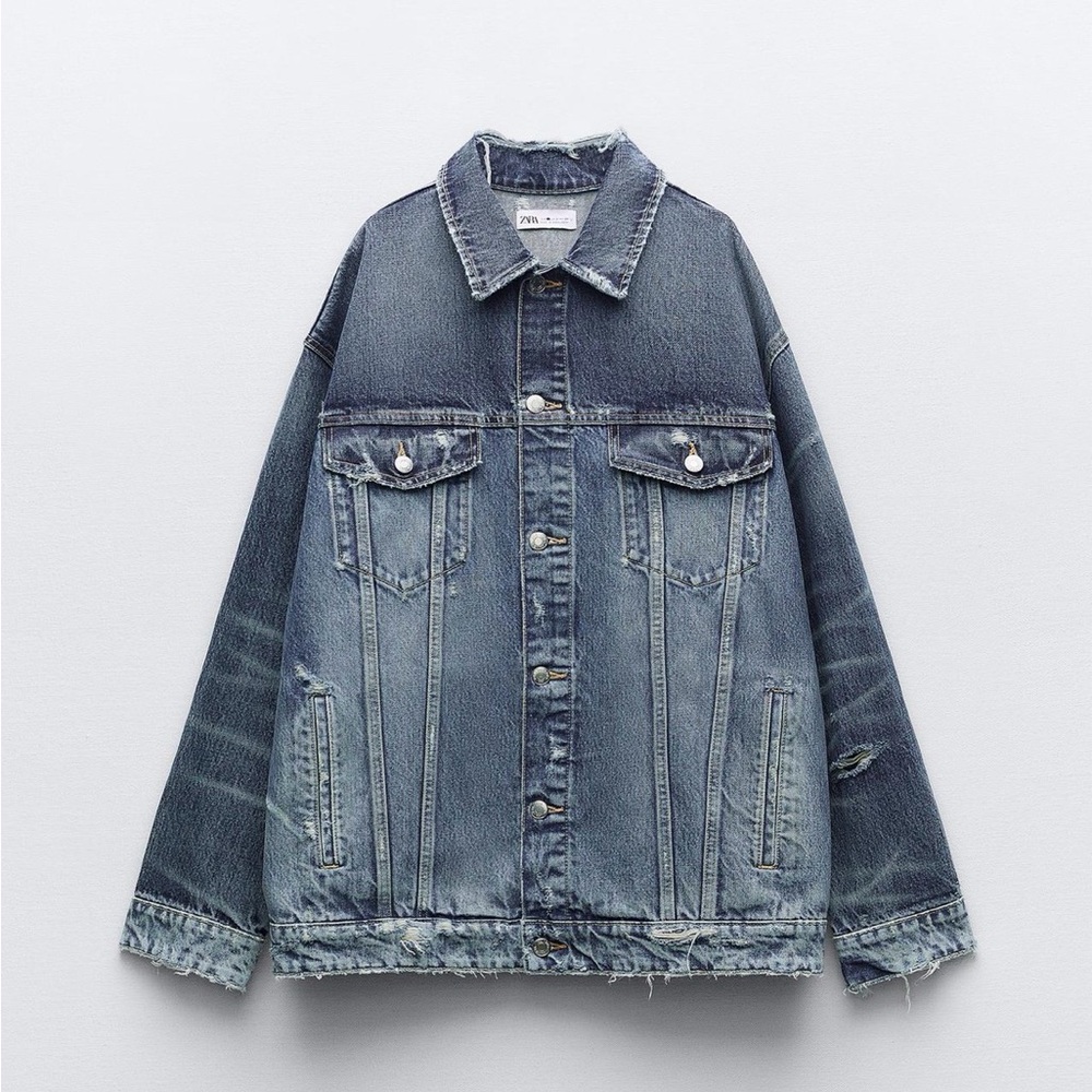 Zara Oversized TRF Denim Jacket